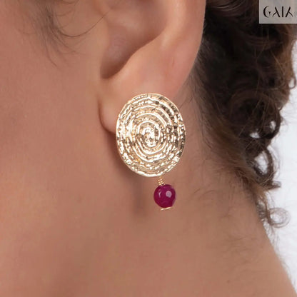 Red Golden Earrings - GAIA Global