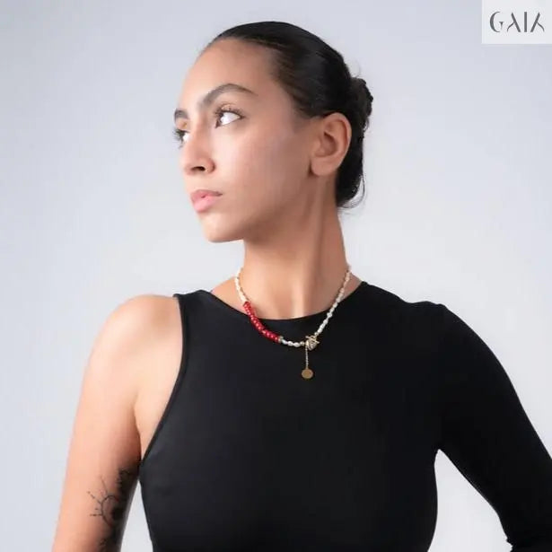 Red Locke Necklace - GAIA - Jewellery Store