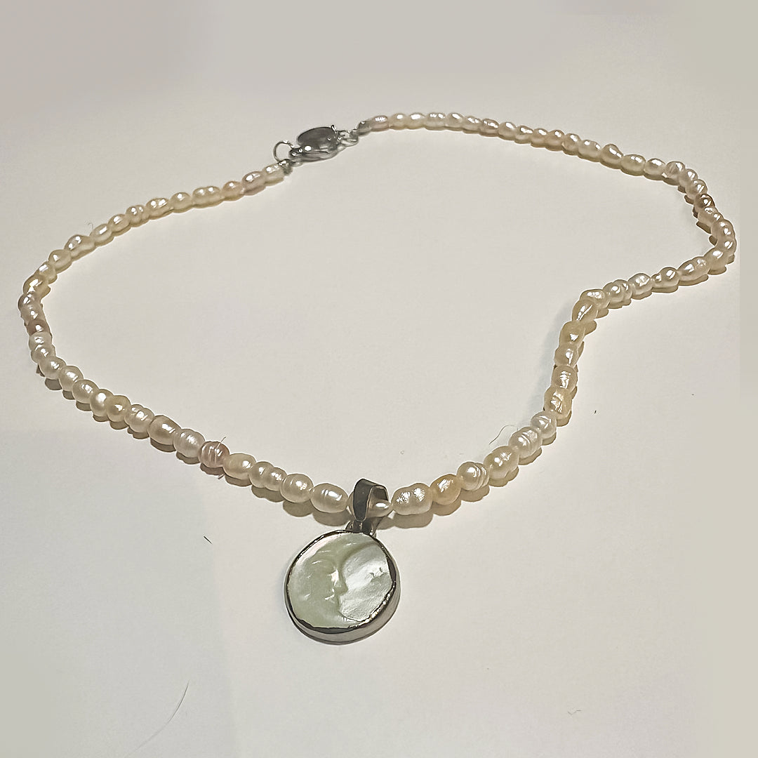 Moon Pearl Necklace