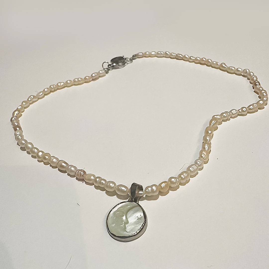 Moon Pearl Necklace