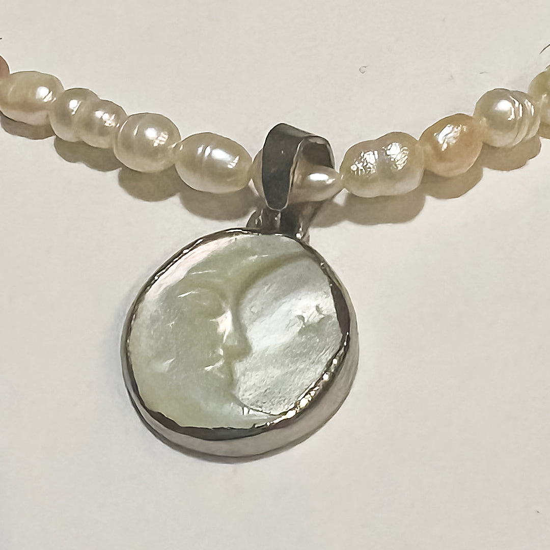 Moon Pearl Necklace