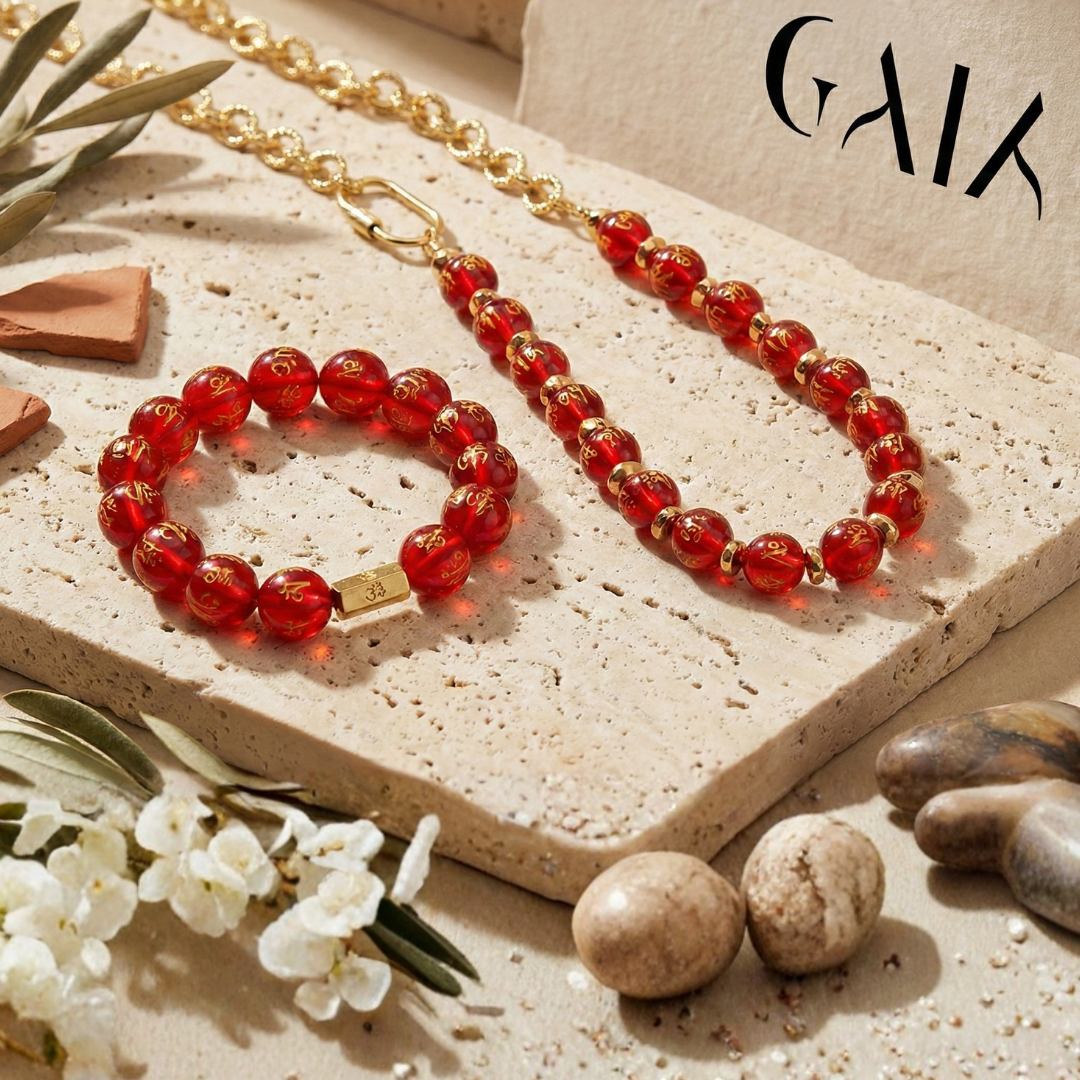 Scarlet Set (Necklace & bracelet)