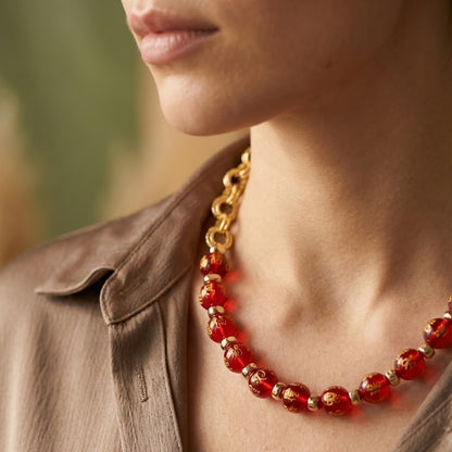 Scarlet Set (Necklace & bracelet)