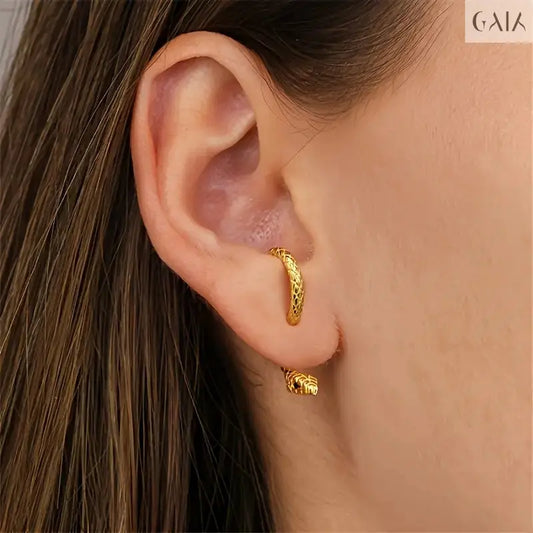 Serpent Hoop Earrings Jewelry Designers  Earing GAIA