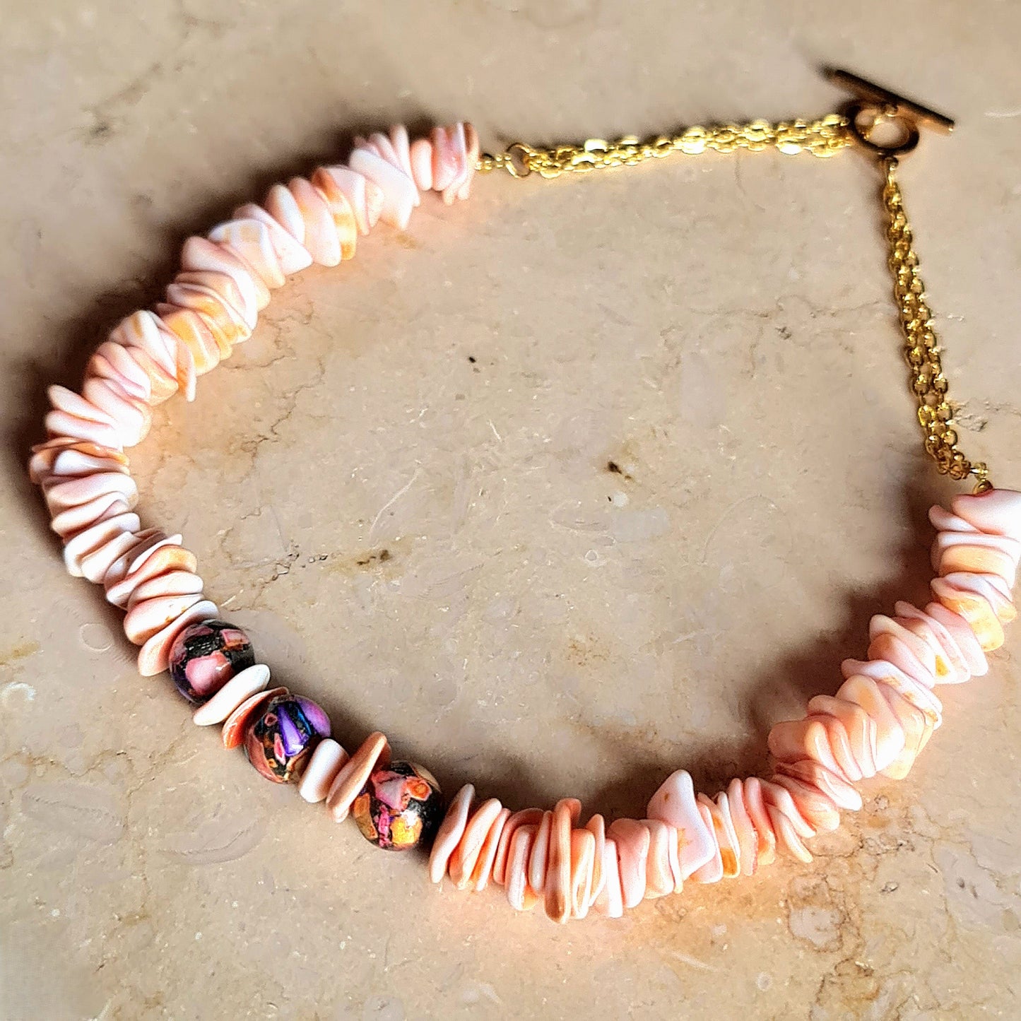 Shell & Murano Glass Necklace