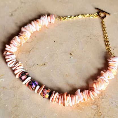 Shell & Murano Glass Necklace