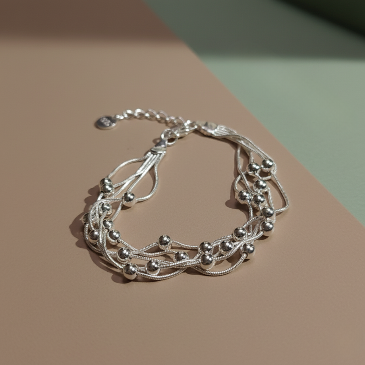 Silver Wave Bracelet