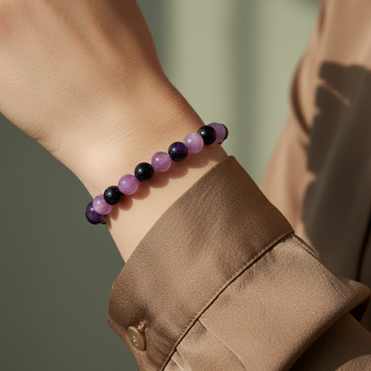 Spherical Amethyst Bracelet