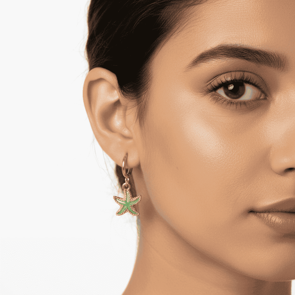Starfish Hoop Earrings