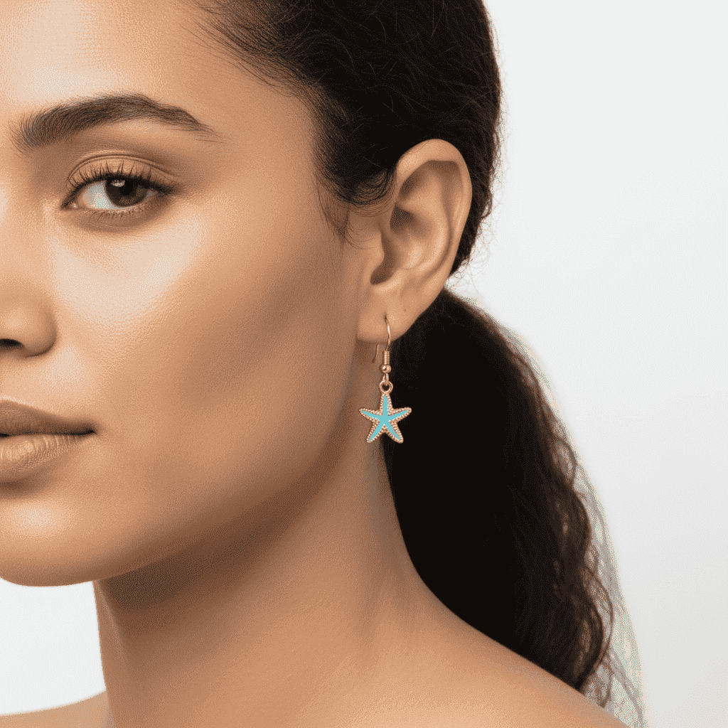 Starfish Hoop Earrings