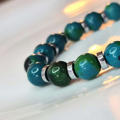 Teal & Jade Bracelet