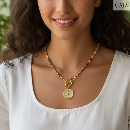 The Zircon Eye Necklace - GAIA - Jewellery Store