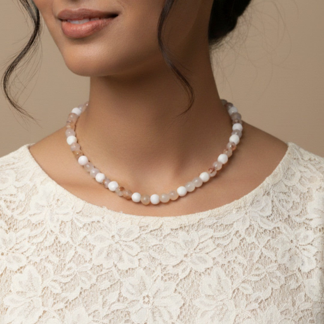 Blossom Agate Necklace - GAIA - Jewellery Store