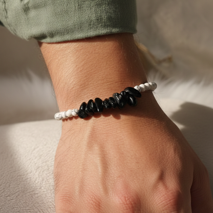 Howlite Contrast Bracelet