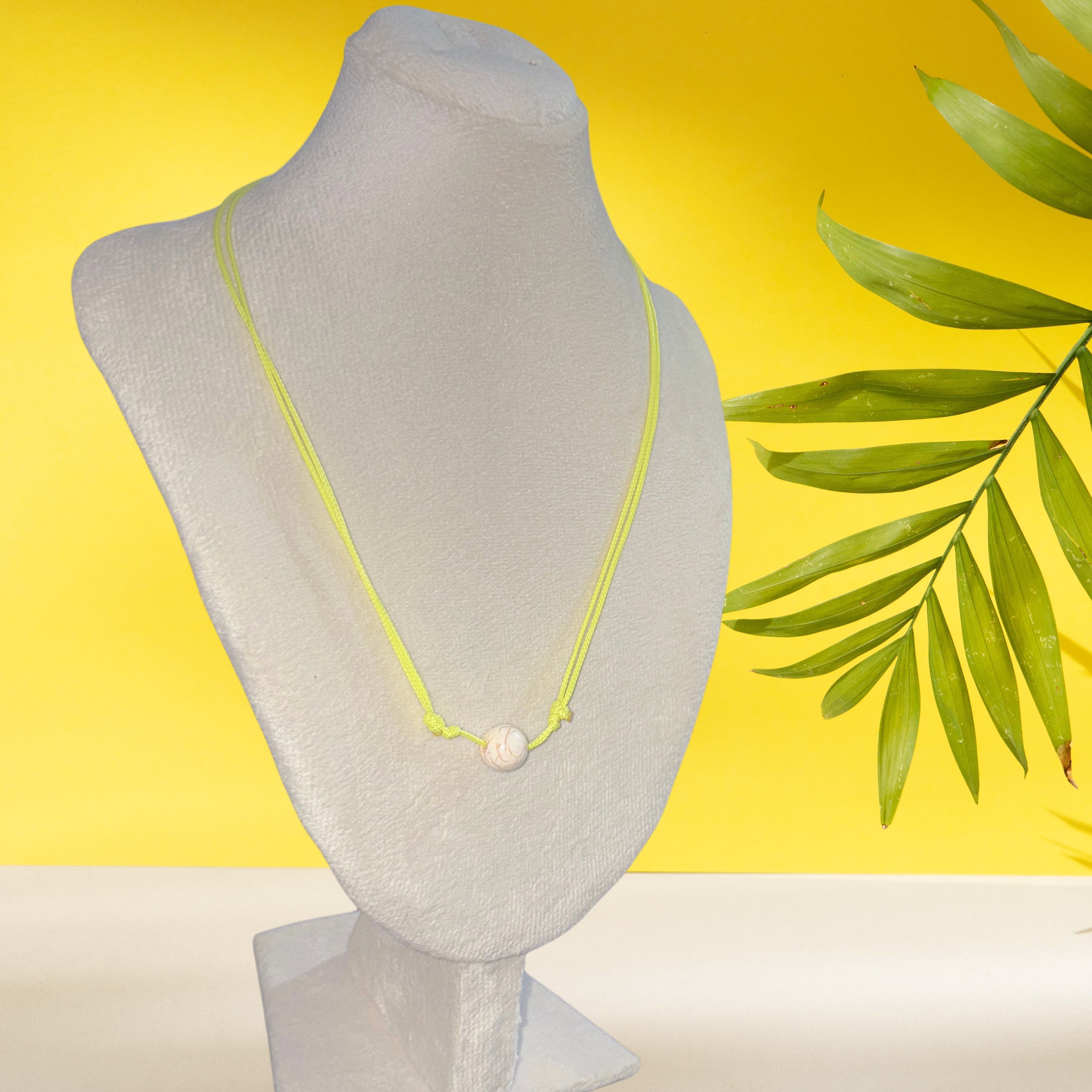 Karma Necklace (Yellow&Howlite) - GAIA Global