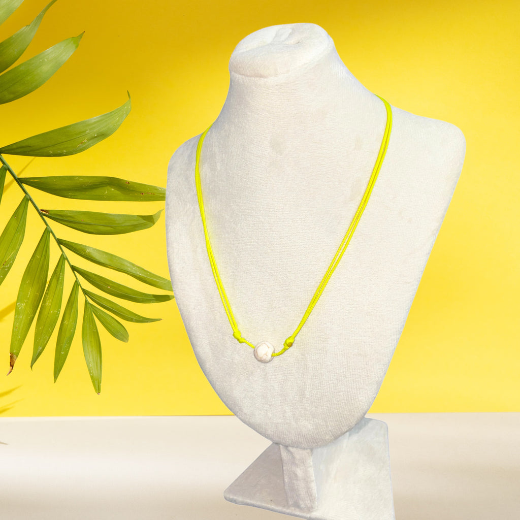 Karma Necklace (Yellow&Howlite) - GAIA Global