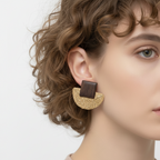 Woden Earrings Jewelry Designers  Earing GAIA