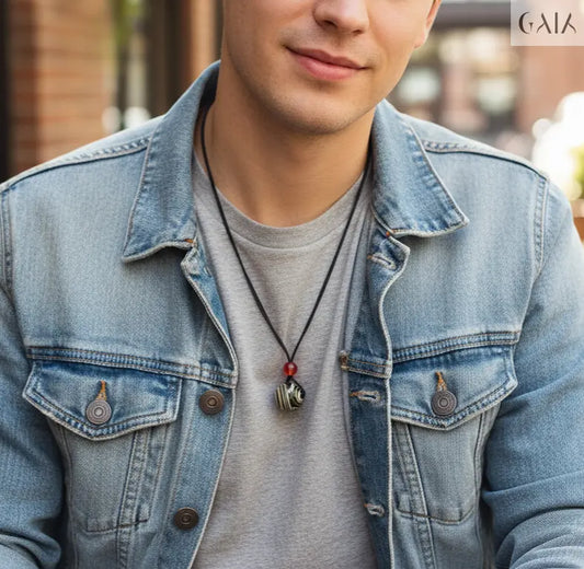 Yellow Malachite Necklace GAIA  Necklace GAIA