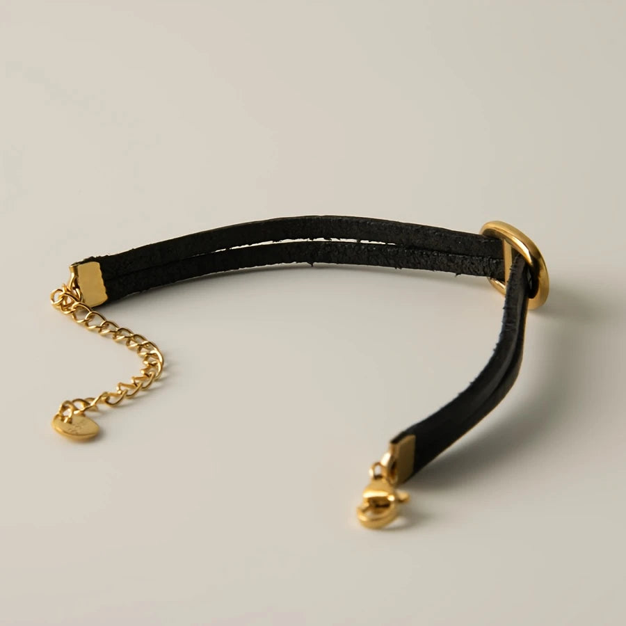 Midnight Leather Bracelet