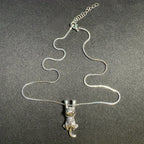 Hanging Cat Necklace Jewelry Designers  Necklace GAIA