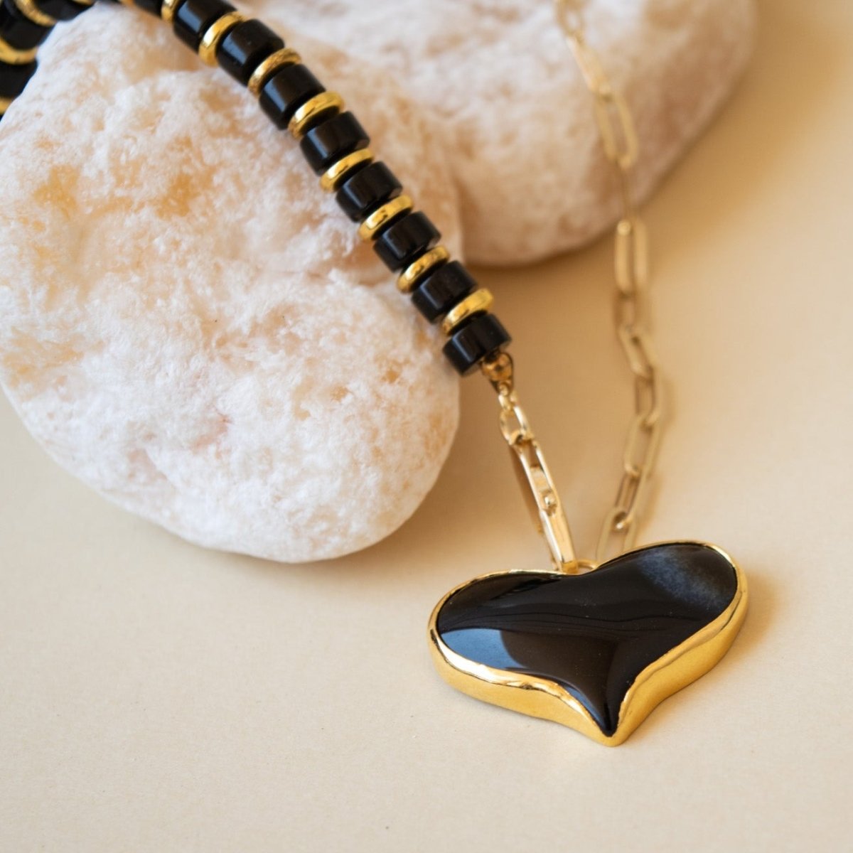 Black Heart Necklace - GAIA