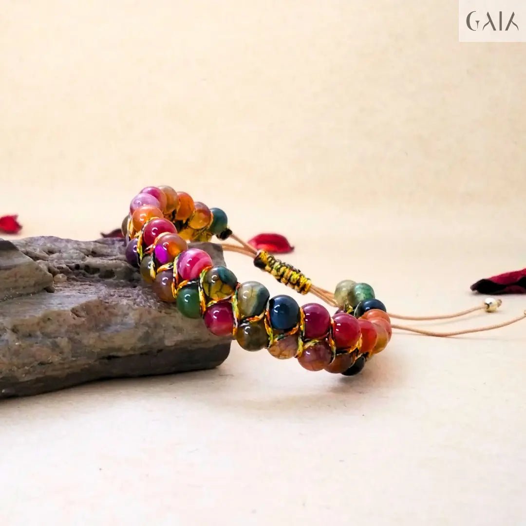 Chromatic Agate Bracelet - GAIA - Jewellery Store