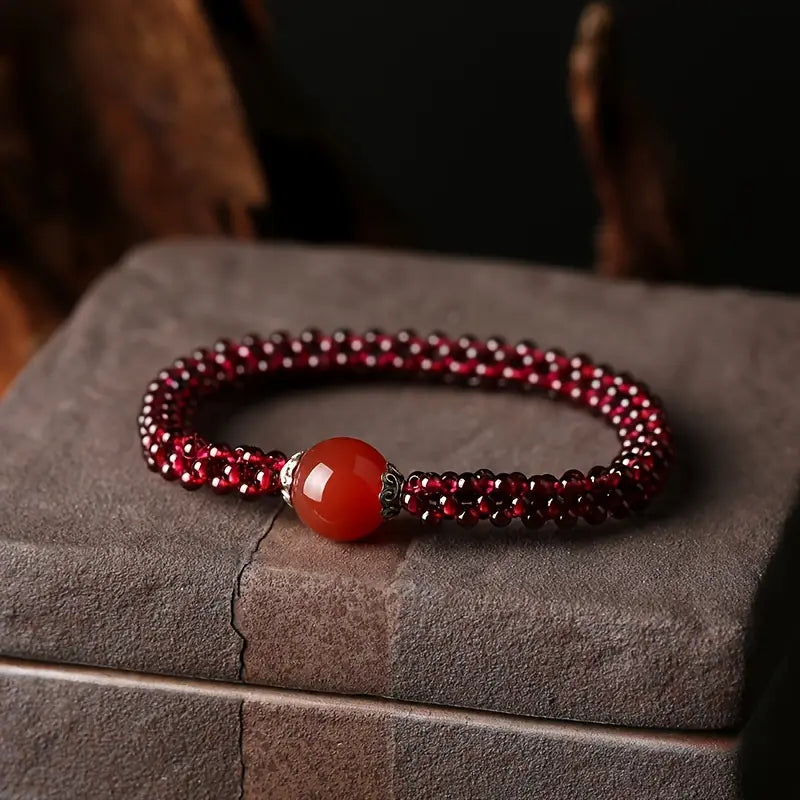Natural Garnet Bracelet