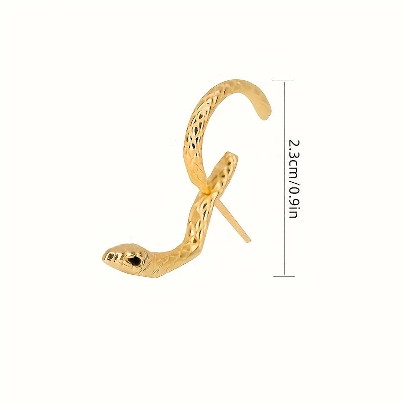 Serpent Hoop Earrings