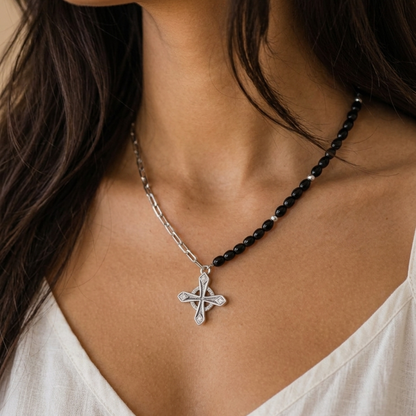 Equal-Armed Cross Necklace