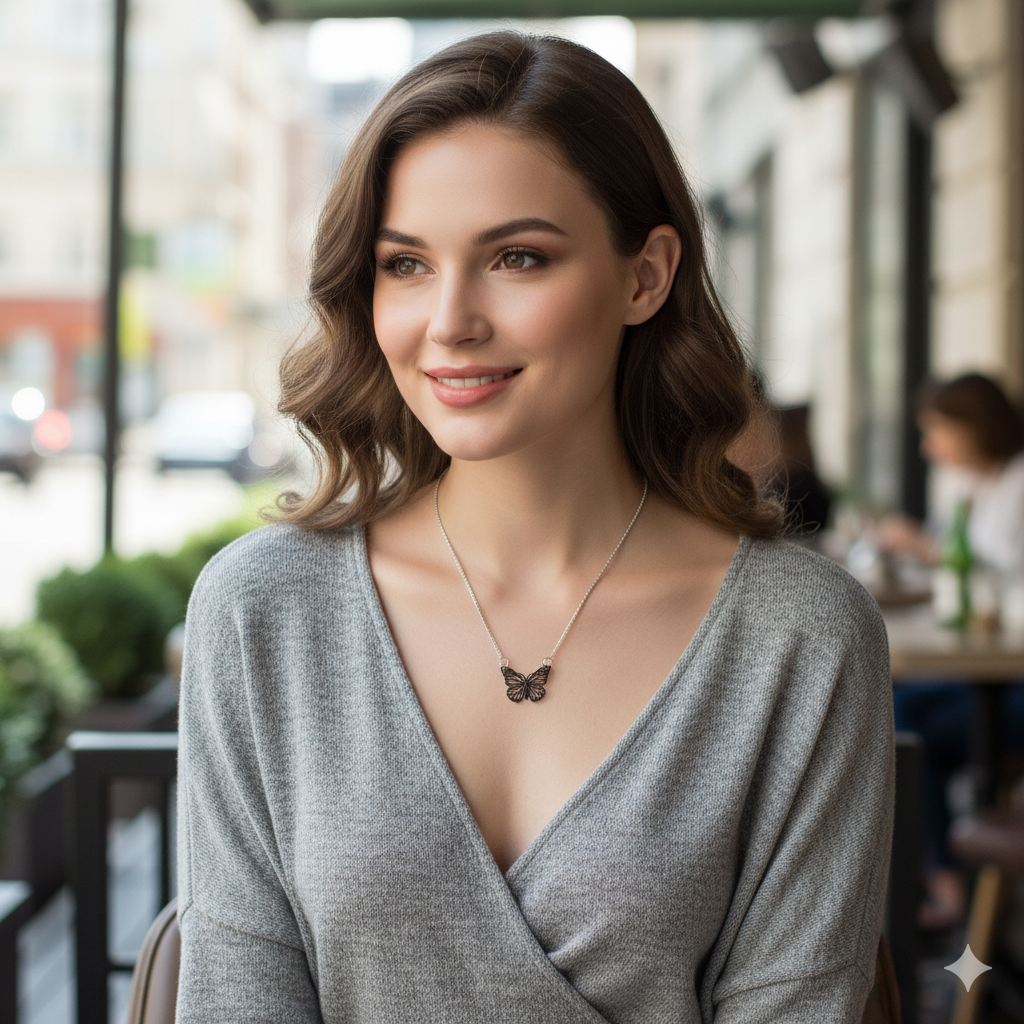 The Butterfly Necklace GAIA  Necklace GAIA