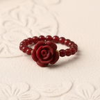 Natural Garnet Bead Ring GAIA  Rings GAIA