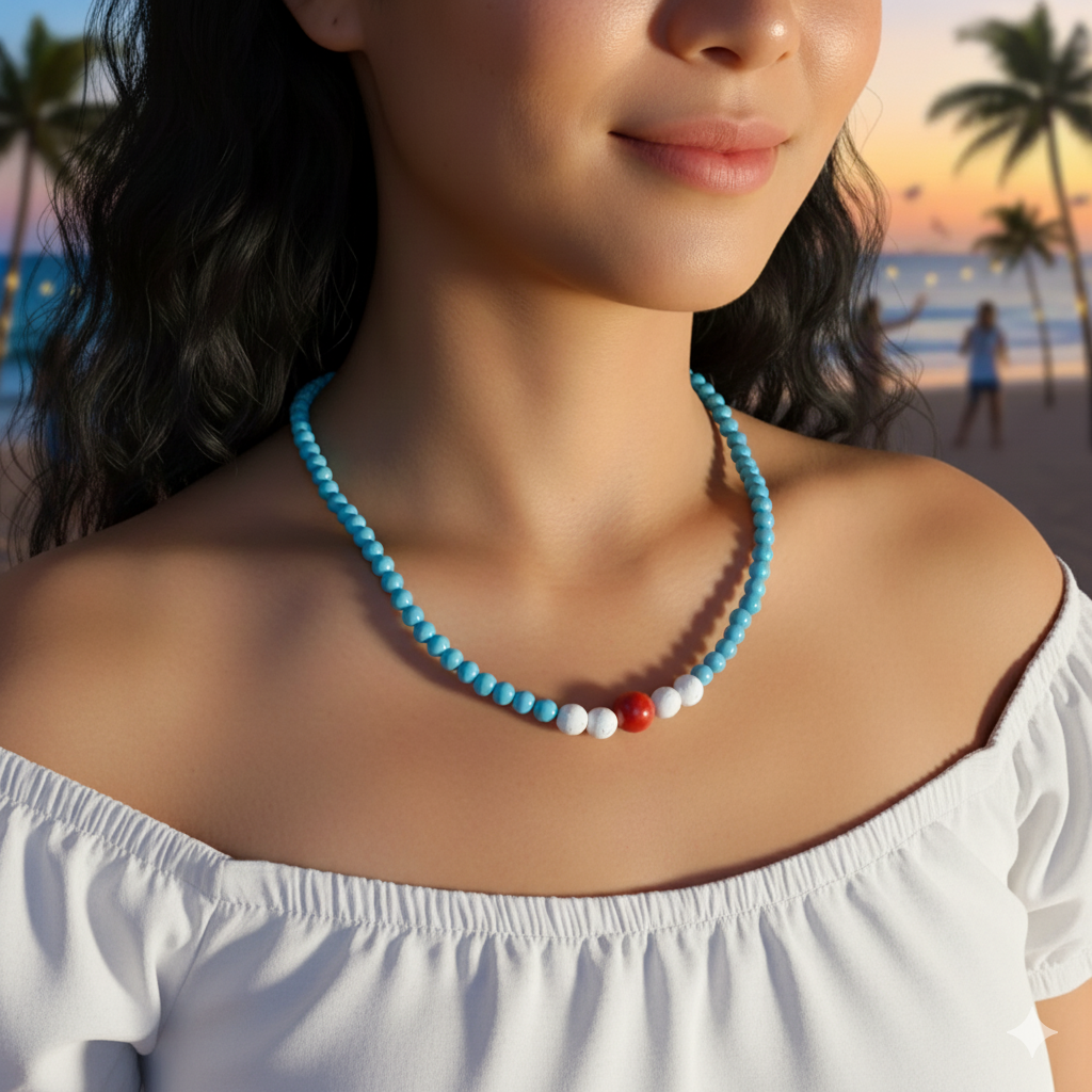 Blue Water Necklace GAIA  Necklace GAIA