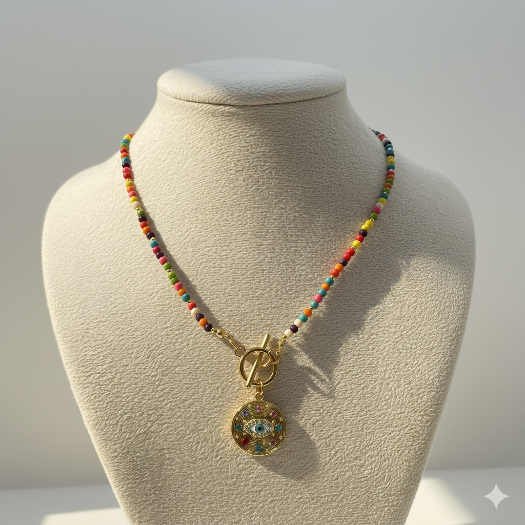 The Zircon Eye Necklace GAIA  Necklace GAIA