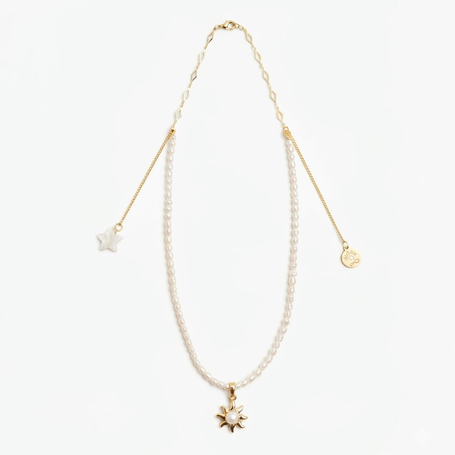 Stellar Pearl Strand Necklace