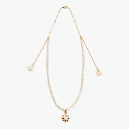 Stellar Pearl Strand Necklace