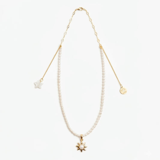 Stellar Pearl Strand Necklace