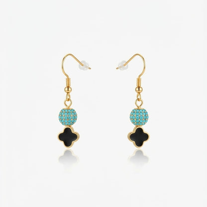 Azure Clover Earring