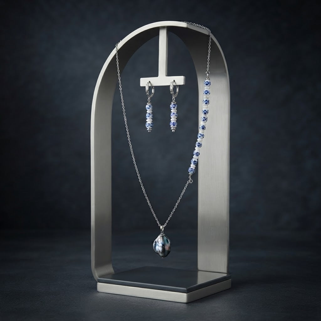 Cobalt Azure Pearl Set