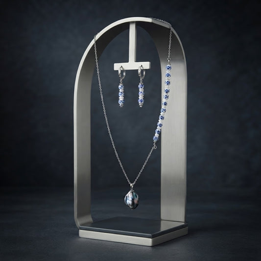 Cobalt Azure Pearl Set