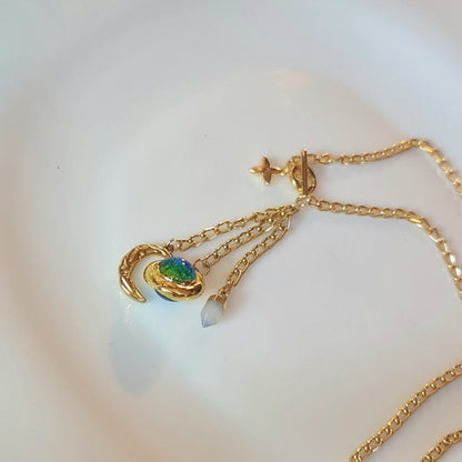 Crescent Toggle Necklace