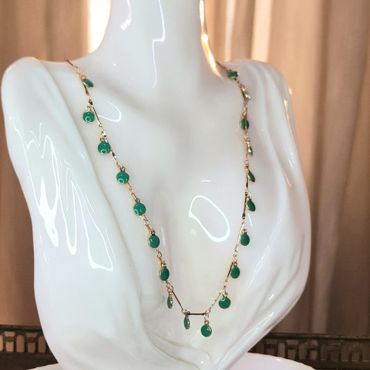 Green Drop Necklace