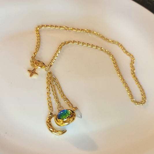 Crescent Toggle Necklace