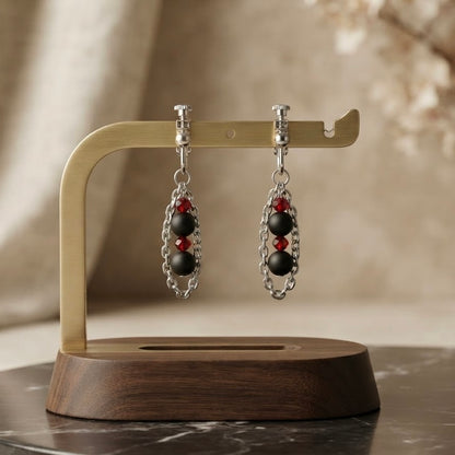 Crimson Matrix Earring