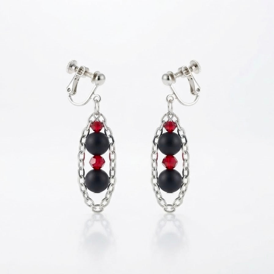 Crimson Matrix Earring