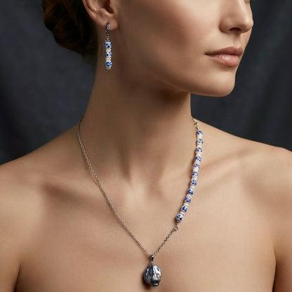 Cobalt Azure Pearl Set