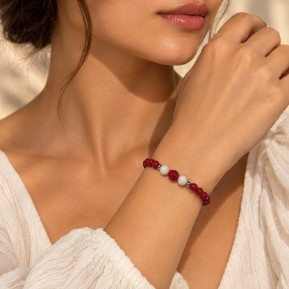 Ruby Cascade Bracelet