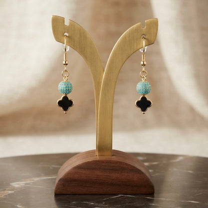Azure Clover Earring