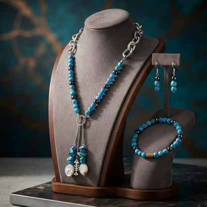 Azure Tide Lariat Set