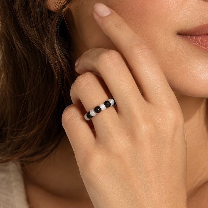 Obsidian Eclipse Ring