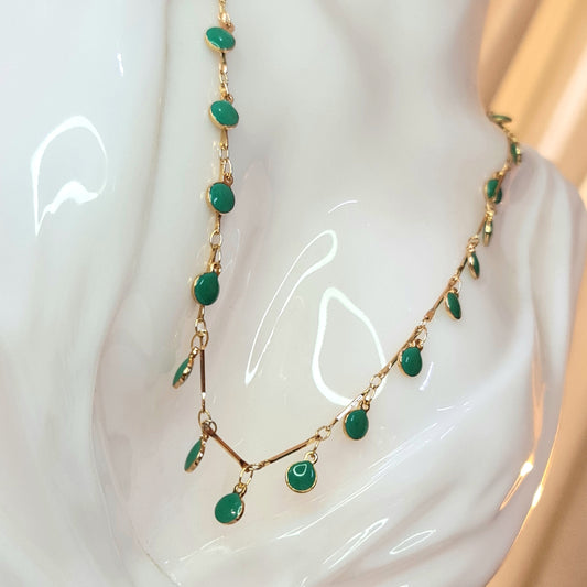 Green Drop Necklace